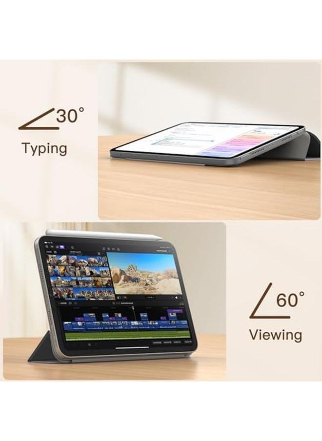 Jetech - Magnetic Case For iPad Mini (A17 Pro 2024 Model 7Th Generation) Mini 6 (2021 Model 6Th Generation) Magnetic Attachment Slim Smart Tablet Cover With Auto Wake Sleep (Space Gray) - Image 1