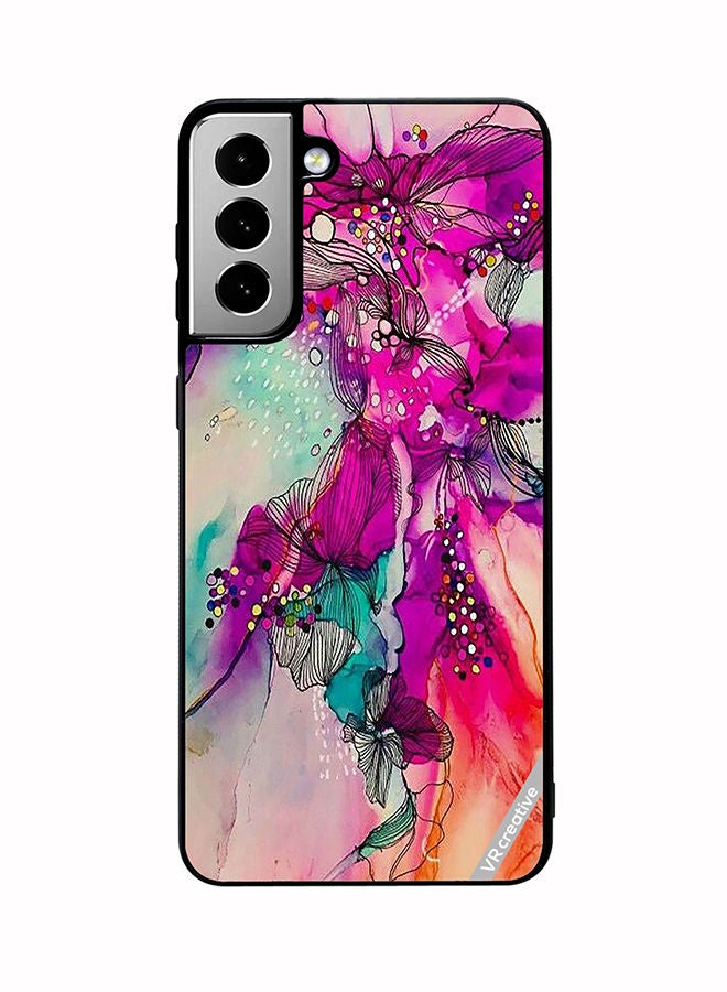 VR CREATIVE Protective Case Cover For Samsung Galaxy S21 FE 5G Aesthetics Painting Design Design Multicolour - Image 1