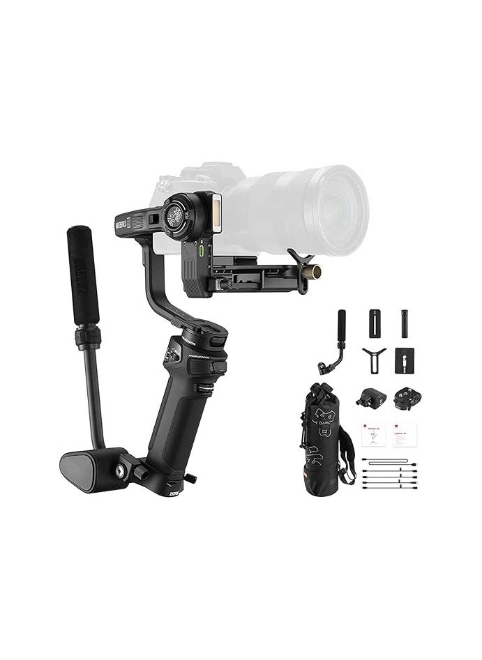 Zhiyun Zhiyun Weebill 3S Combo 3-Axis Gimbal Stabilizer for DSLR and Mirrorless Camera Compatible with Sony Nikon Canon Panasonic LUMIX Extendable Sling Grip Integrated Fill Light PD Fast Charge  - Image 1