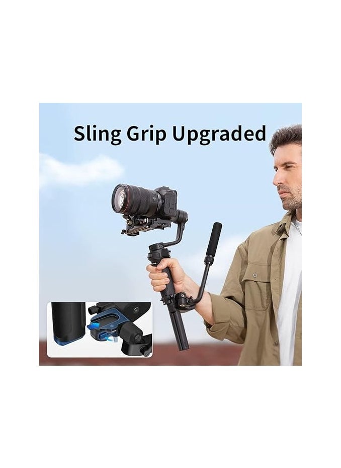 Zhiyun Zhiyun Weebill 3S Combo 3-Axis Gimbal Stabilizer for DSLR and Mirrorless Camera Compatible with Sony Nikon Canon Panasonic LUMIX Extendable Sling Grip Integrated Fill Light PD Fast Charge  - Image 3