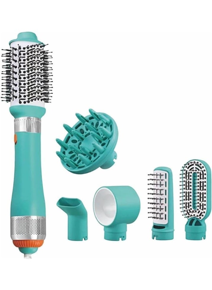 ENZO Professional فرشاة إنزو EN-750 6 في 1 لتكثيف الشعر – مجفف شعر بجودة صالون وفرشاة دائرية لتصفيف الشعر الناعم واللامع والخالي من التجاعيد – أداة تجفيف وتصفيف بخطوة واحدة لجميع أنواع الشعر - النسخة الدولية - Image 3