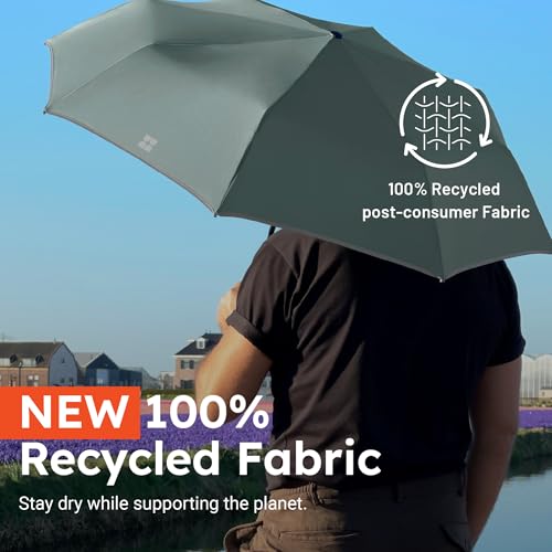 Weatherman Premium Small Compact Mini Umbrella for Travel - Windproof, Compact, Easy Auto Open - Resists Up to 45 MPH Winds - Perfect for Rain, Wind, Backpack, Car - Folding Umbrella, Strong Fiberglass Frame (Black) - Image 3