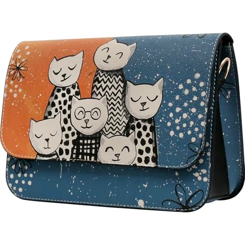 DOGO Handbags for Womens - Handmade, Vegan Leather and Unique Design Crossbody Bags for Women, Family Portrait Design - Image 2