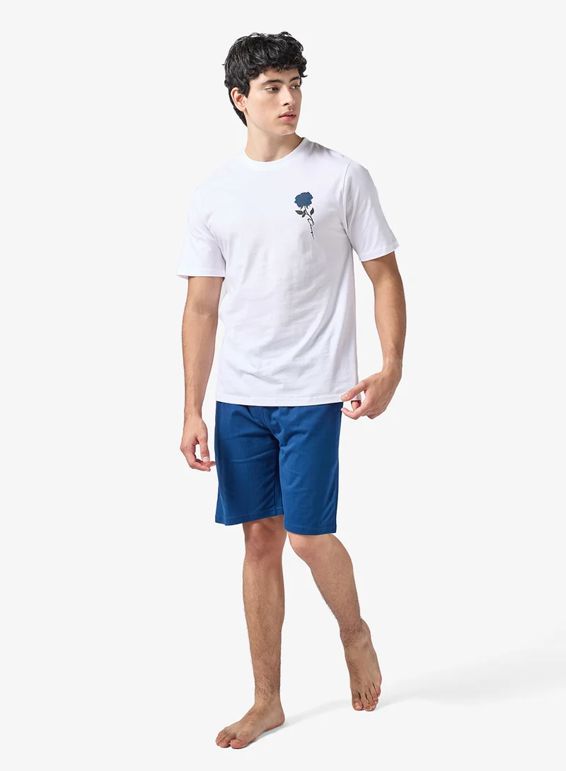 سفنتي فايف طقم بيجامة تي شيرت وشورت