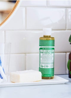 Dr. Bronner's Dr. Bronner's - Pure-Castile Liquid Soap (Almond, 8 ounce) - Made with Organic Oils, 18-in-1 Uses: Face, Body, Hair, Laundry, Pets and Dishes, Concentrated, Vegan, Non-GMO  - Image 5