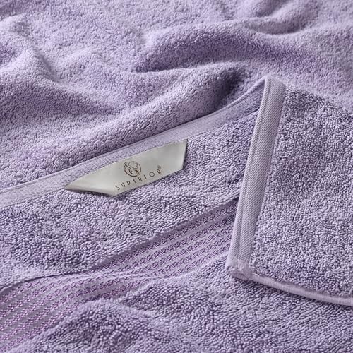 Superior Egyptian Cotton 10-Piece Face Towel Set , Small Towels For Facial, Spa, Quick Dry, Absorbent Towels, Bathroom Accessories, Guest Bath, Home Essentials, Washcloth, Airbnb, Royal Purple - Image 5