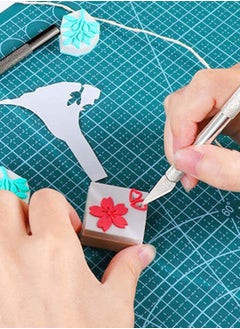 KASTWAVE Craft Tools Set Vinyl Weeding Tools Basic Kit Including Scissor Tweezers Weeders Scraper Spatula for Silhouettes Cameos Lettering Cutting Splicing 21 Pcs  - Image 2