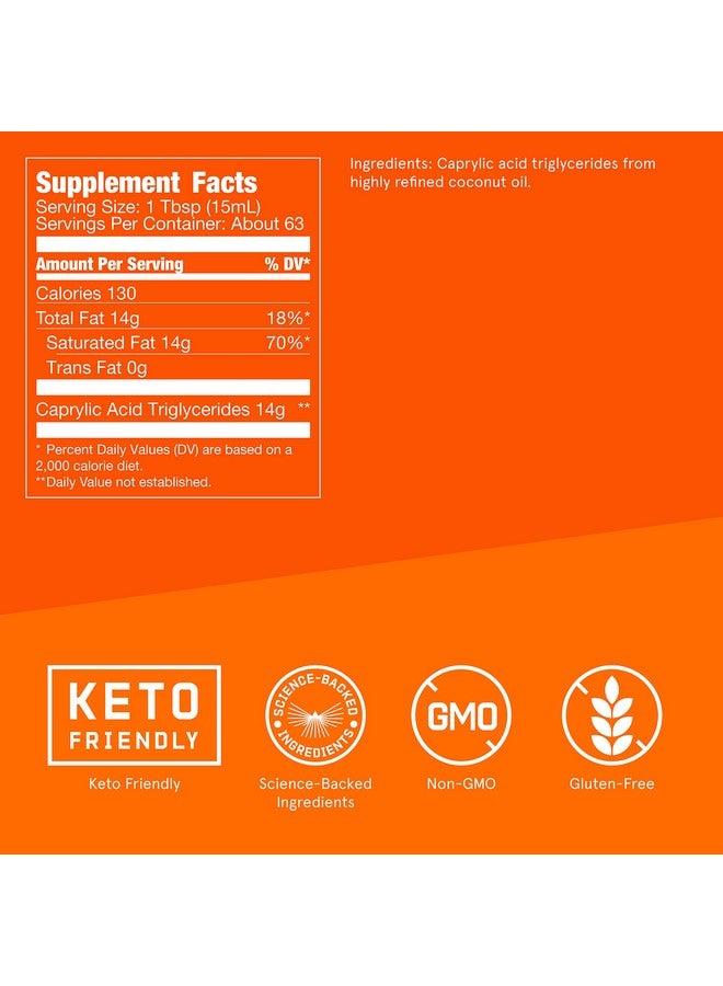 Bulletproof Brain Octane C8 Mct Oil 32 Ounces Keto Supplement For Sustained Energy And Fewer Cravings - Image 3