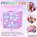 YVBBHE Purple Squeeze Cube with Glow in The Dark Snowflakes InsideSquishy Fidget Gummy Toys Luminous Sensory Toys for Kids Autism Maltose Balls for Anxiety Stress Relief Gifts for Kids - Image 4