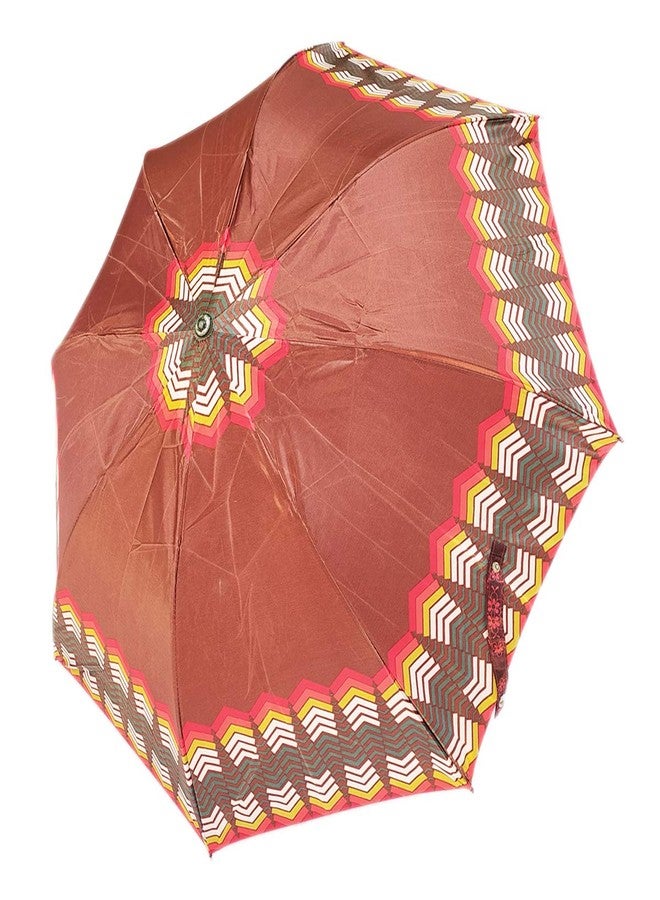 RAINPOPSON 2 Fold Printed Umbrella Big Size for Women & Men UV Protection Ladies Umbrella Combo for Summer & Rainy Season (Color May Vary) - Image 4