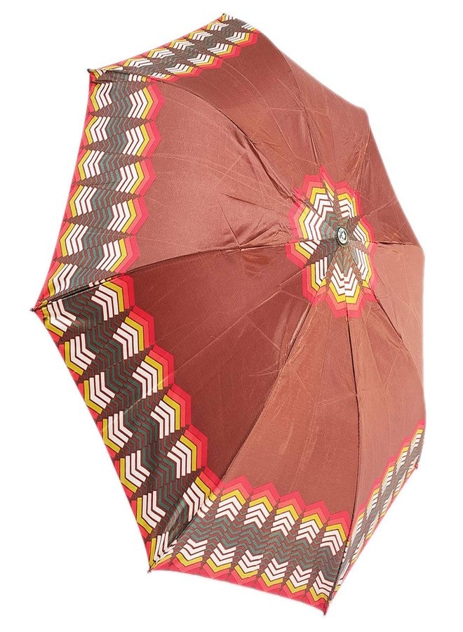 RAINPOPSON 2 Fold Printed Umbrella Big Size for Women & Men UV Protection Ladies Umbrella Combo for Summer & Rainy Season (Color May Vary) - Image 2