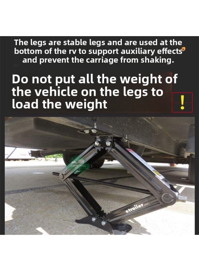 RV Legs Self-towing C- Type Square Cabin Camp Parking Stable Jack Trailer Accessories Support Wheel Legs-Color:2 Legs + 1 Electric Handle Extension Rod  - Image 5