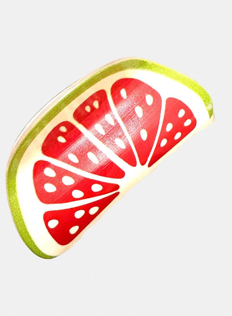 Trio Earrings Grapefruit Hair Claw Clip - Image 3