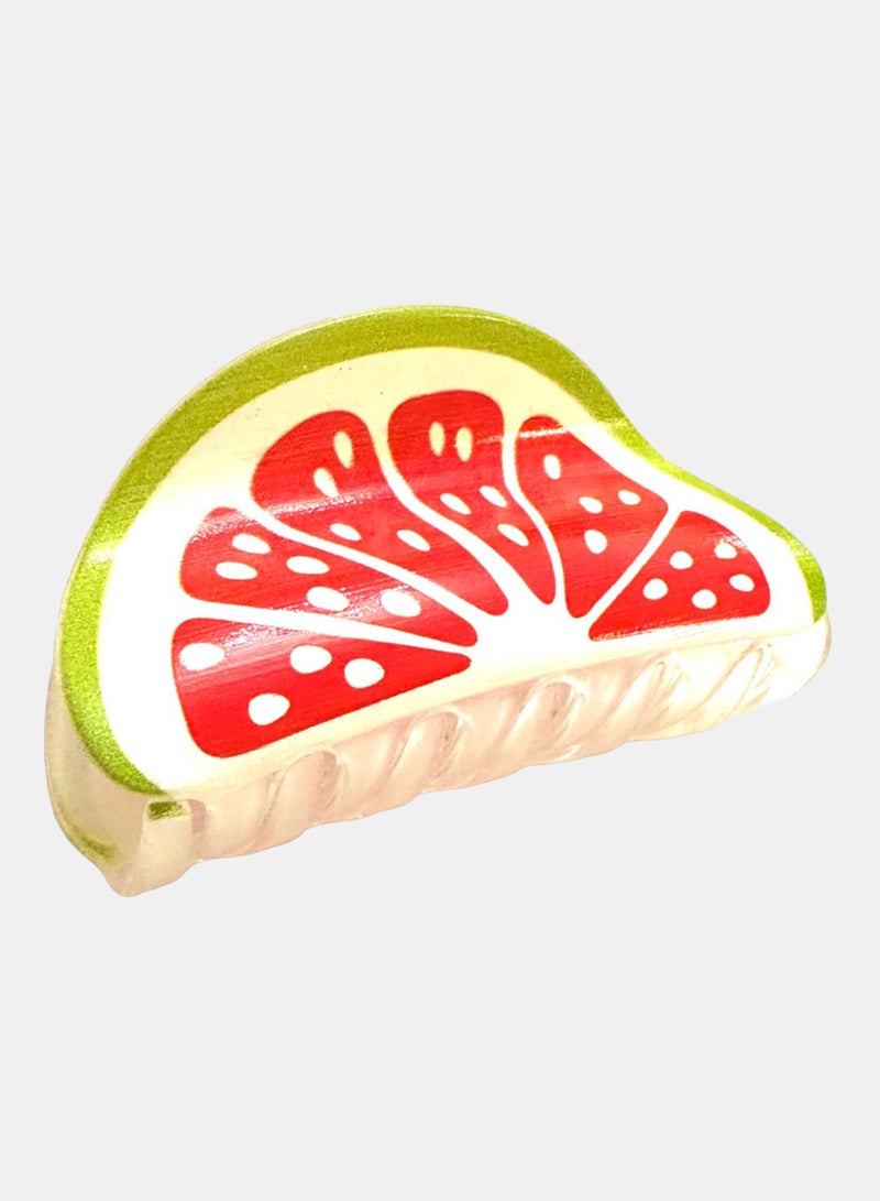 Trio Earrings Grapefruit Hair Claw Clip - Image 2