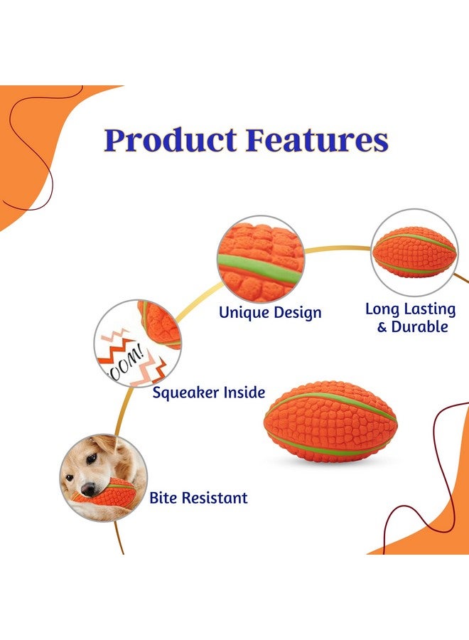 Interactive Dog Squeaky Ball Combo For Small To Medium Dogs - (Golf Ball + Corn Rugby, Large) | Chewing, Floating, Fetching, And Training | Reduce Separation Anxiety - Image 4