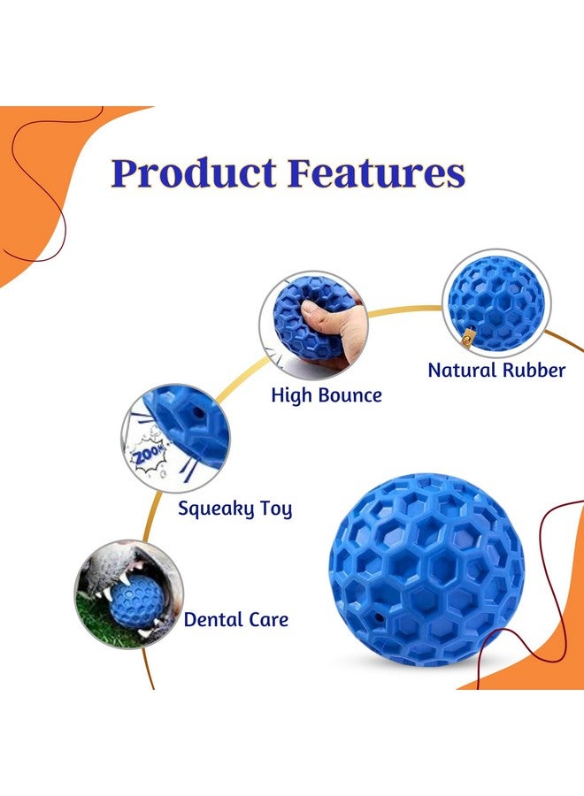 Interactive Dog Squeaky Ball Combo For Small To Medium Dogs - (Golf Ball + Corn Rugby, Large) | Chewing, Floating, Fetching, And Training | Reduce Separation Anxiety - Image 3