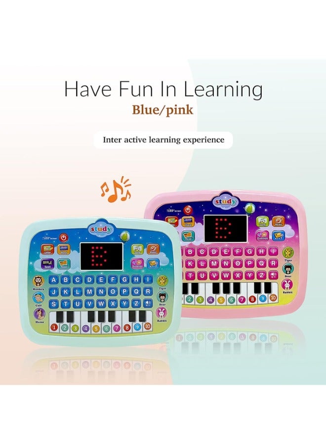 Assorted Color Kids Learning Tablet for Toddlers with LED Screen | Interactive Educational Toy Teaching Alphabet, Numbers, Words, Music u0026 Math | Early Development Montessori Electronic Pad for Boys u0026 Girls Age 3-6 | Smart Learning Tablet Gift for Kids - Image 5