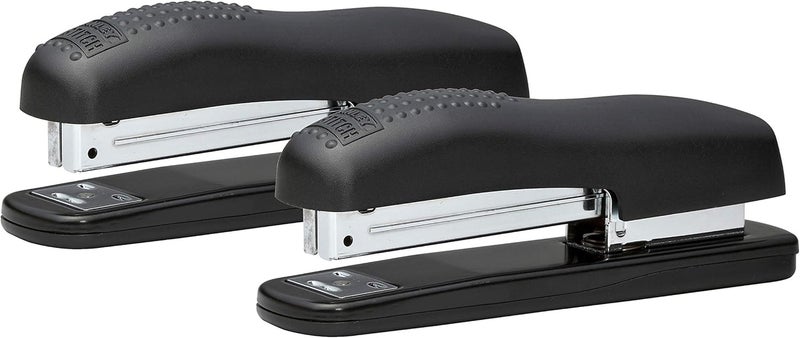 Bostitch Office Ergonomic 20 Sheet Desktop Stapler, Black, 2-Pack - Image 1