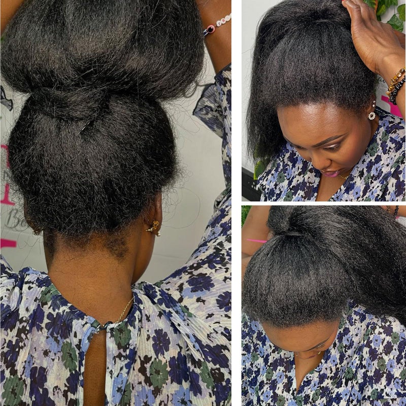 goodear Kinky straight Bundles Crochet Vixen Hair 18inch 3 Pack Natural Black Hair Soft Locs for black women Hair Extension (1B, 18 inch) - Image 5