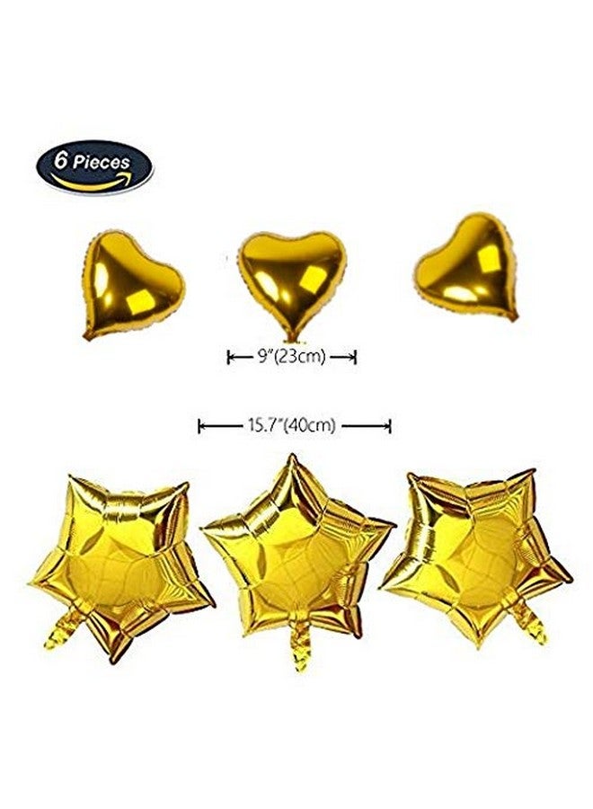 TOYXE Birthday Party Foil Balloon, Balloon Letters, 3 Pcs Small Heart Balloon , 3 Pcs Star Balloon, 21 Pcs Balloon, Multicolour - Image 3
