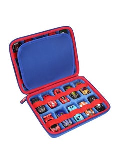 Hot Wheels Case Storage For 20 Cars, Toy Car Organizer For Your Matchbox Cars Storage, Blue, Case Only