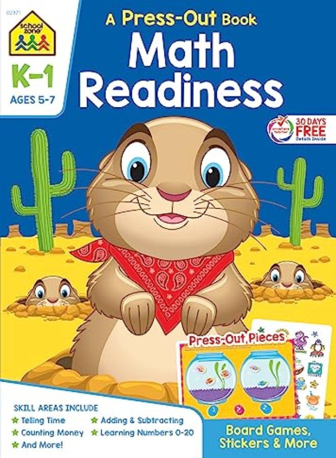 Math Readiness K-1 Press-Out Book 