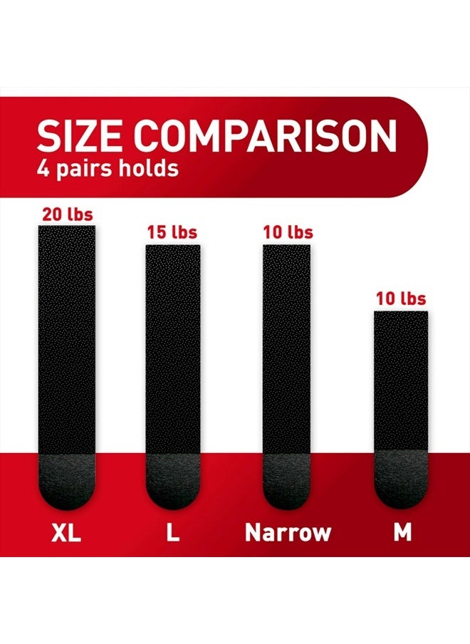 Command Large Picture Hanging Strips, Damage Free Hanging Picture Hangers, No Tools Wall Hanging Strips for Living Spaces, 14 Black Adhesive Strip Pairs(28 Command Strips)  - Image 4