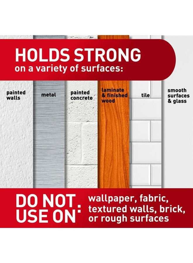 Command شرائط تعليق الصور الكبيرة، شرائط تعليق الصور بدون أضرار، شرائط تعليق على الحائط بدون أدوات للمساحات المعيشية، 14 زوجًا من الشرائط اللاصقة السوداء (28 شريطًا من Command) - Image 3