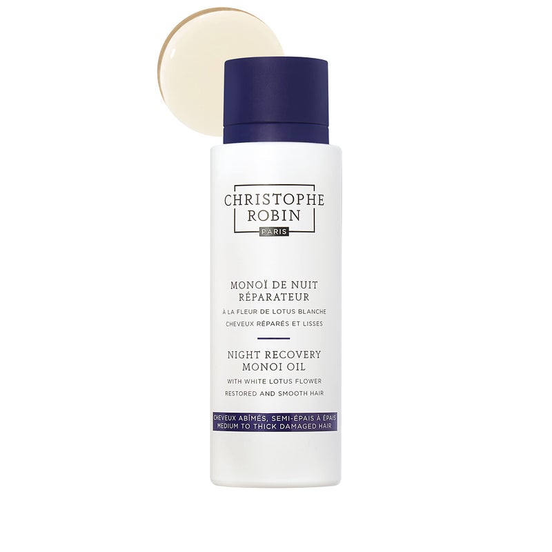 Christophe Robin Night Recovery Monoi Oil With White Lotus Flower - Intense Overnight Treatment 92g - Image 2