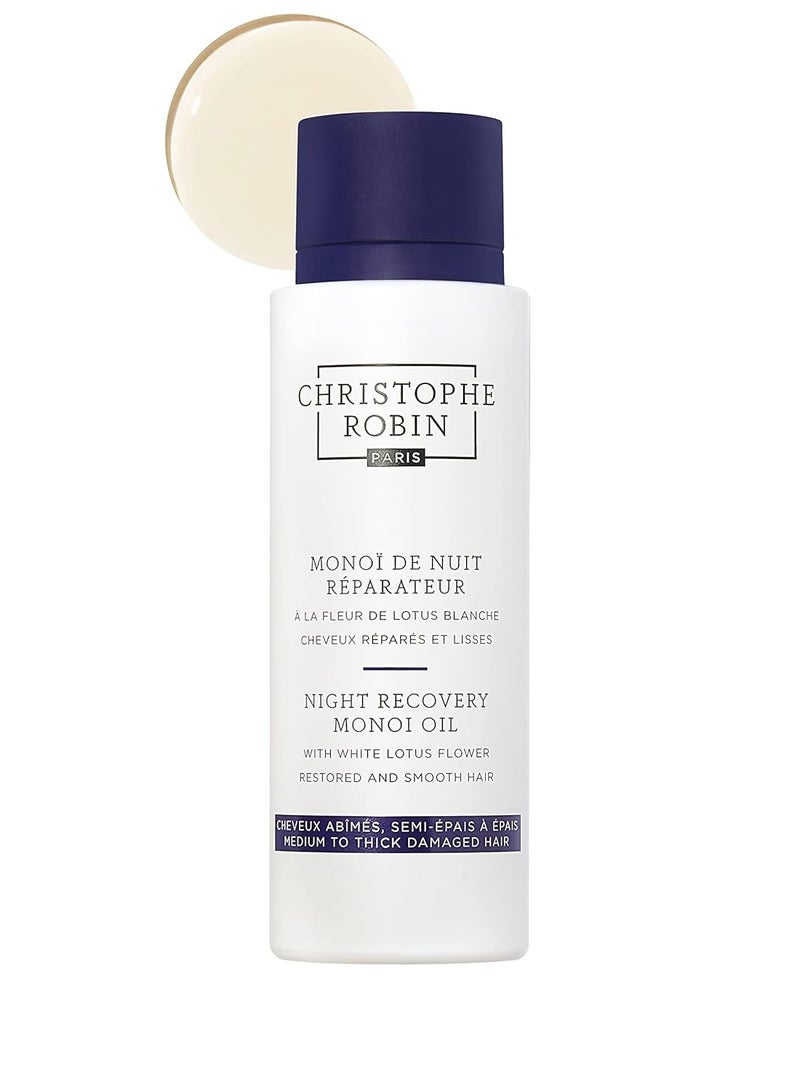 Christophe Robin Christophe Robin Night Recovery Monoi Oil With White Lotus Flower - Intense Overnight Treatment 92g  - Image 2