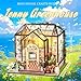 Flever DIY Miniature House Kit Tiny Home Kit with LED Light Mini House Build Craft Kits for Adults and Teens Home Decor Creative Gift for FamilyFriends Jenny s Greenhouse - Image 4