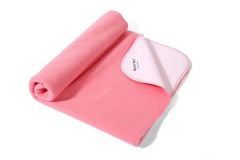 Quick Dry FRATELLI Quick Dry Safety Stitched Bed Protector, XL-4.5ft x 6.5ft(Salmon Rose) - Image 2