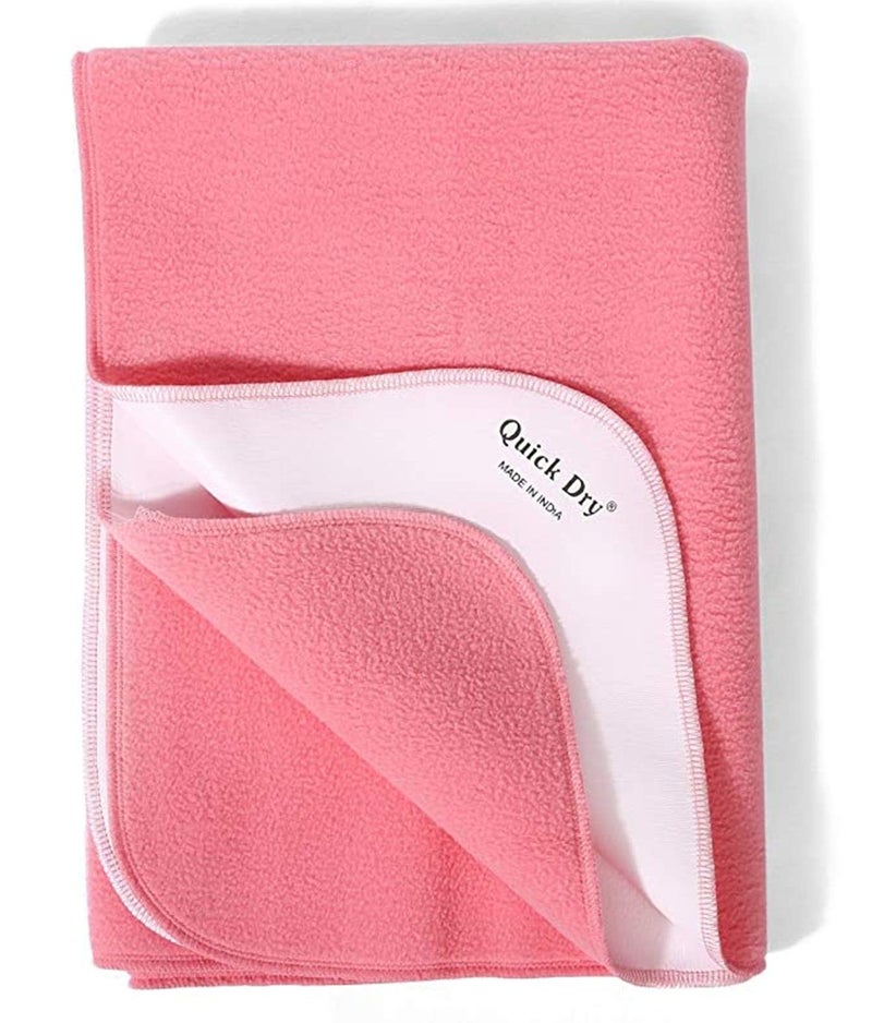 Quick Dry FRATELLI Quick Dry Safety Stitched Bed Protector, XL-4.5ft x 6.5ft(Salmon Rose) - Image 1