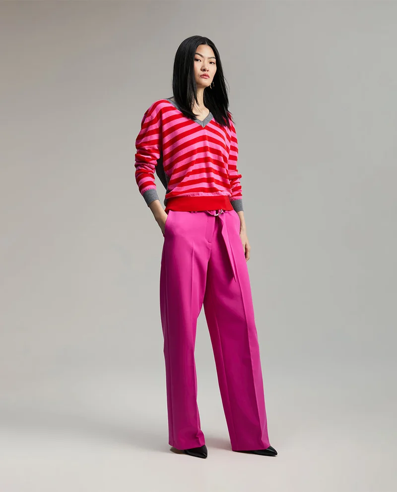 Lola Casademunt Two-tone striped sweater