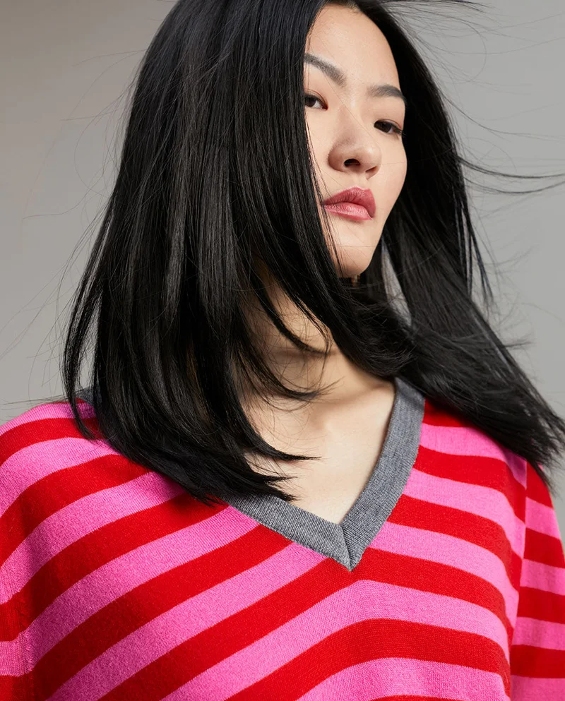 Lola Casademunt Two-tone striped sweater