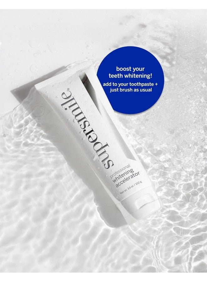سوبر سمايل مُسرِّع تبييض الأسنان الاحترافي من سوبر سمايل - تبييض قوي بدون حساسية - آمن وفعال على ترميمات الأسنان (3.6 أونصة) - Image 4
