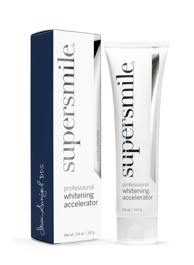 سوبر سمايل مُسرِّع تبييض الأسنان الاحترافي من سوبر سمايل - تبييض قوي بدون حساسية - آمن وفعال على ترميمات الأسنان (3.6 أونصة) - Image 1