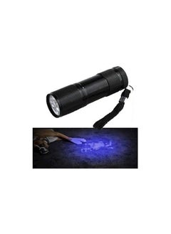 Generic 9 Led Uv Pets Urine And Stains Detector Violet Flashlight Black 9. 2x2.5x3.6cm 
