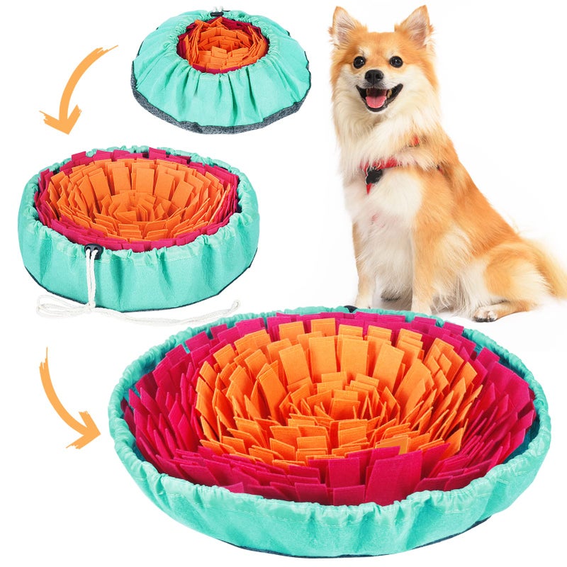 Vivifying Snuffle Mat for Dogs, Interactive Sniff Mat for Slow Eating and Keep Busy, Adjustable Dog Digging Toys Encourages Natural Foraging Skills and Mental Stimulation - Image 1
