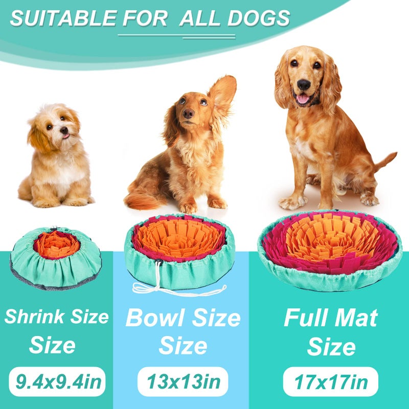 Vivifying Snuffle Mat for Dogs, Interactive Sniff Mat for Slow Eating and Keep Busy, Adjustable Dog Digging Toys Encourages Natural Foraging Skills and Mental Stimulation - Image 4