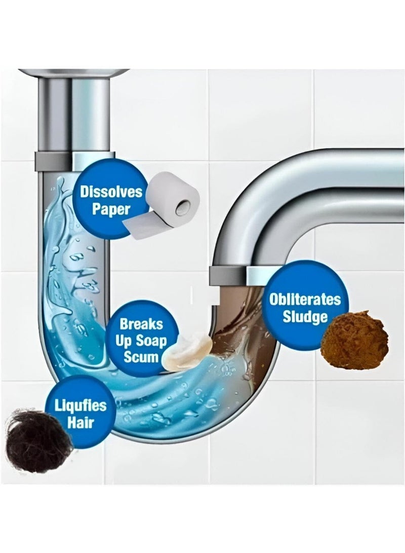 محلول تسليك الصرف، مسحوق بتركيبة متخصصة لفتح جميع أنواع أنابيب الصرف والمجاري بفعالية وسرعة - Image 3