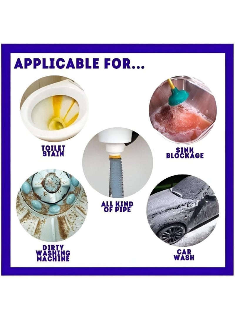 محلول تسليك الصرف، مسحوق بتركيبة متخصصة لفتح جميع أنواع أنابيب الصرف والمجاري بفعالية وسرعة - Image 4