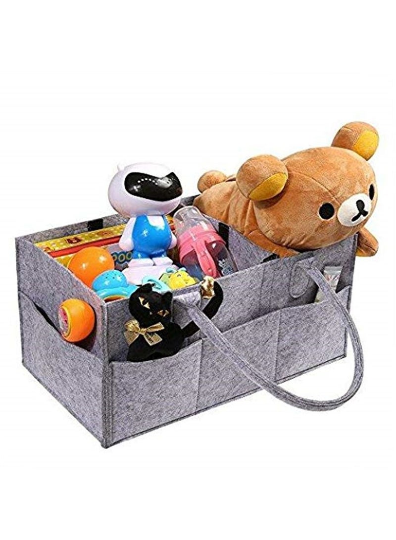 Baby Diaper Caddy Organizer Portable Large Diaper Caddy Tote Car Travel Bag  - Image 3