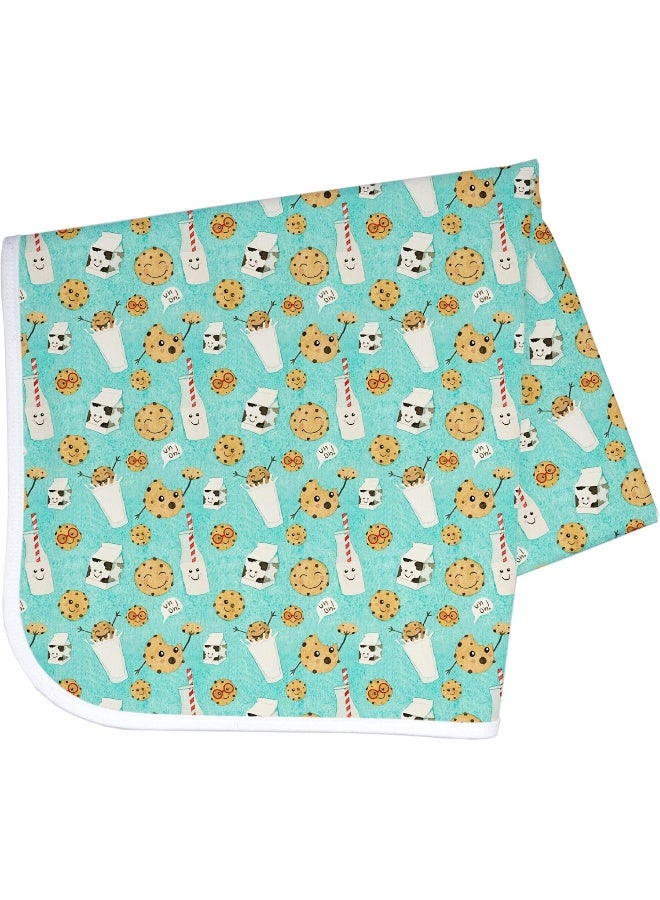 BapronBaby Cookies & Milk Splash Mat - Waterproof Catch-All for Floor, Table, or High Chairs - Machine Washable - 45" x 45" - Image 1