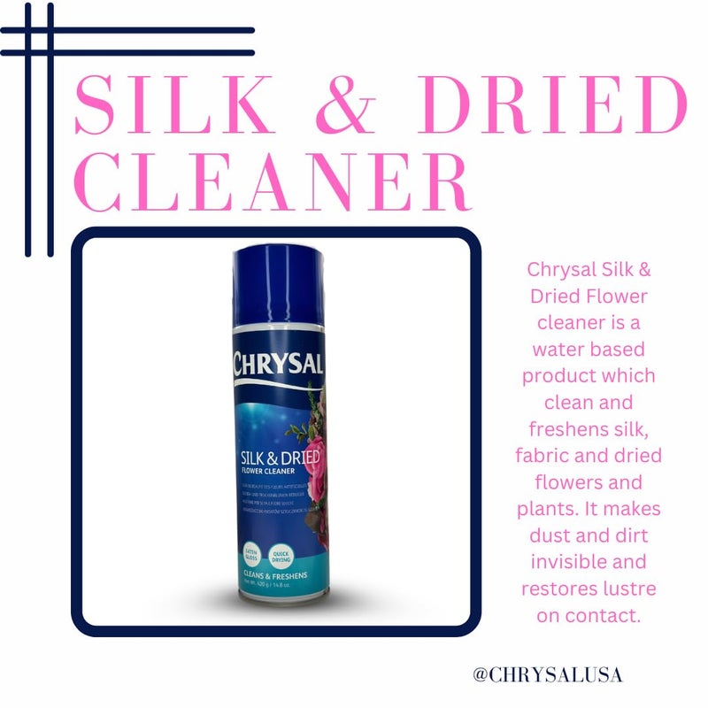 Chrysal Silk & Dried Flowers Cleaner Spray (14.8 oz) - Floral Supplies For Artificial Plants - Flower Arrangements Supplies - Ideal Florist Supplies â€“ Artificial Plant accessories - Silk Plants Cleane - Image 4