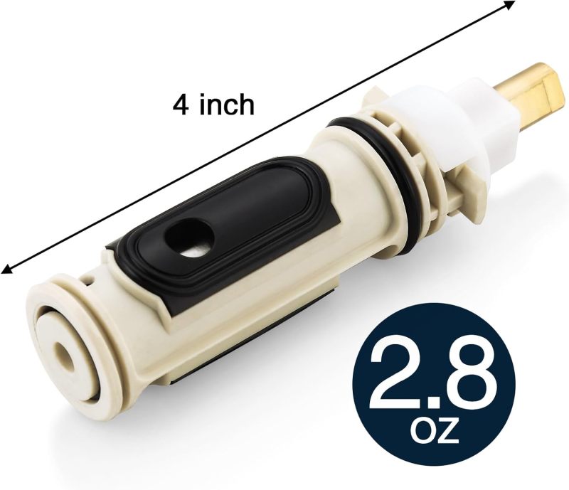 Posi Temp Shower Cartridge 1222 Yellow - Easy Installation Perfect Fit Replacement Cartridge for Single Handle Moen Tub Shower Valves - Image 2