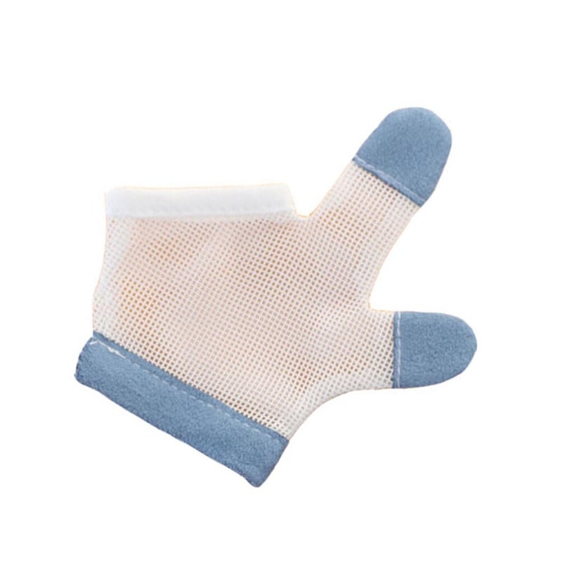 STOBOK Stop Thumb Sucking, 1 Pair Baby Anti Eating Gloves No Scratch Breathable Finger Thumb Protector Thumb Sucking Stop for Thumb Fingers Sucking (L) - Image 1