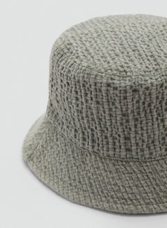 MANGO Textured Cotton Bucket Hat  - Image 3