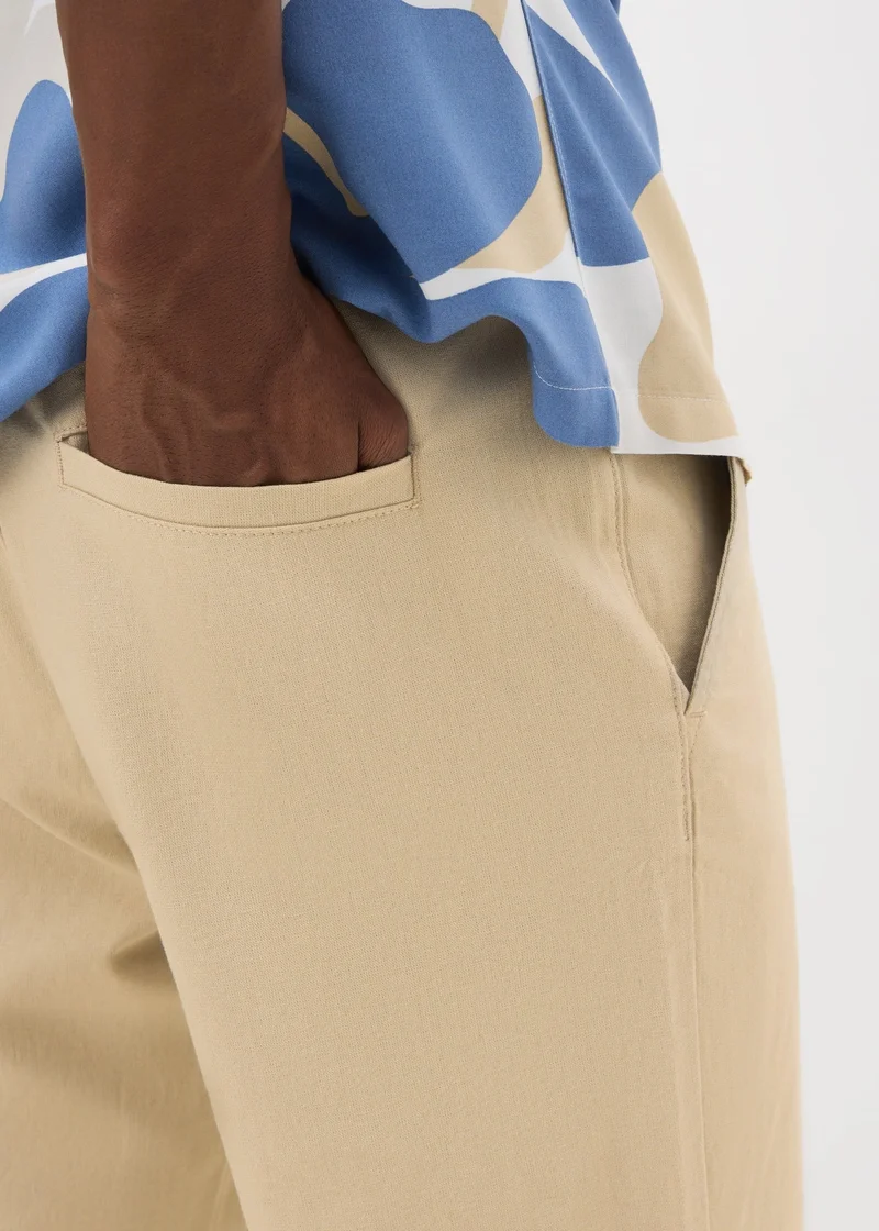 Matalan Stone Linen Trousers Regular