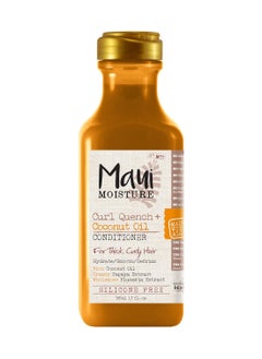 MAUI MOISTURE Maui Moisture Curl Quench + Coconut Oil Curl-Defining Anti-Frizz Conditioner to Hydrate and Detangle Tight Curly Hair, Softening Conditioner, Vegan, Silicone & Paraben-Free, 13 fl oz  - Image 1